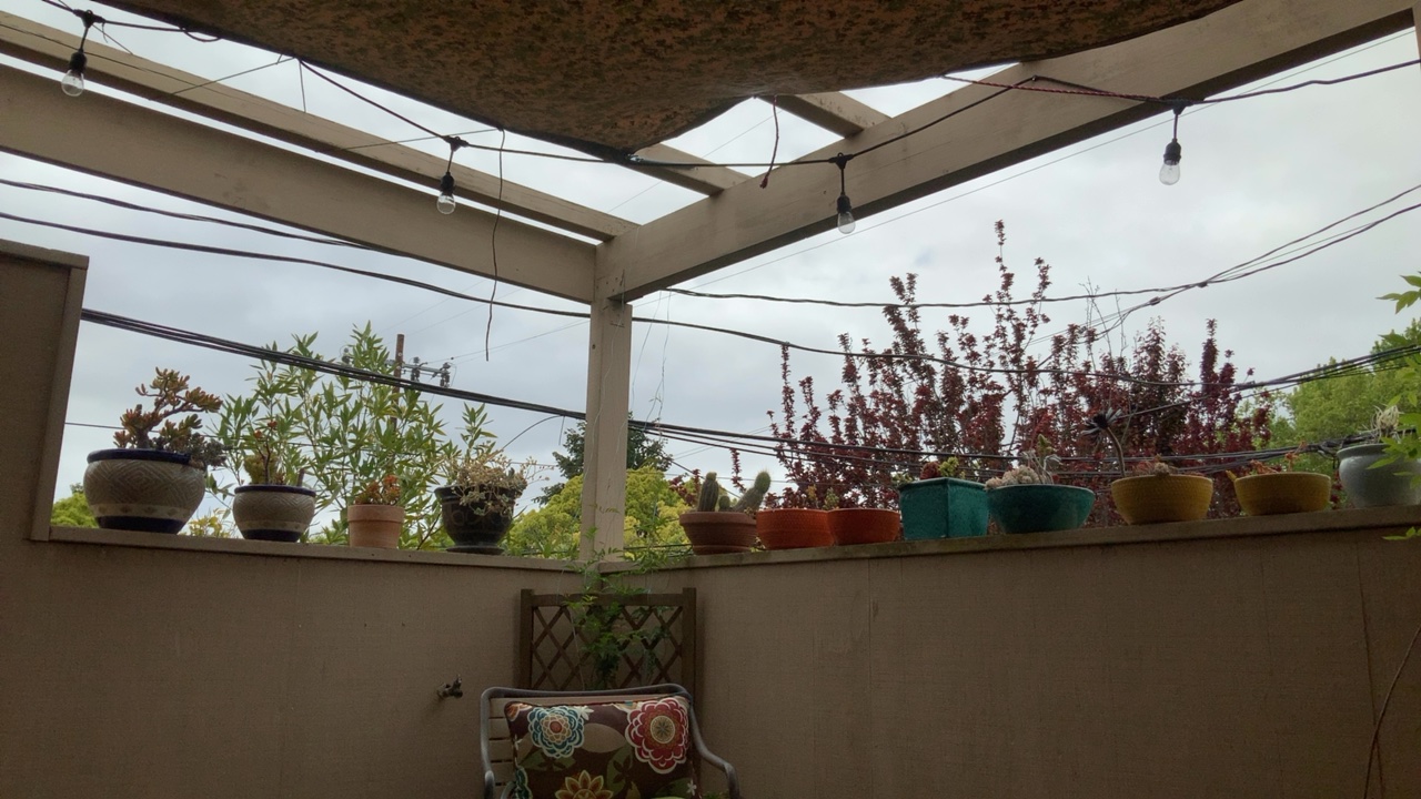 Cozy Patio Under String Lights